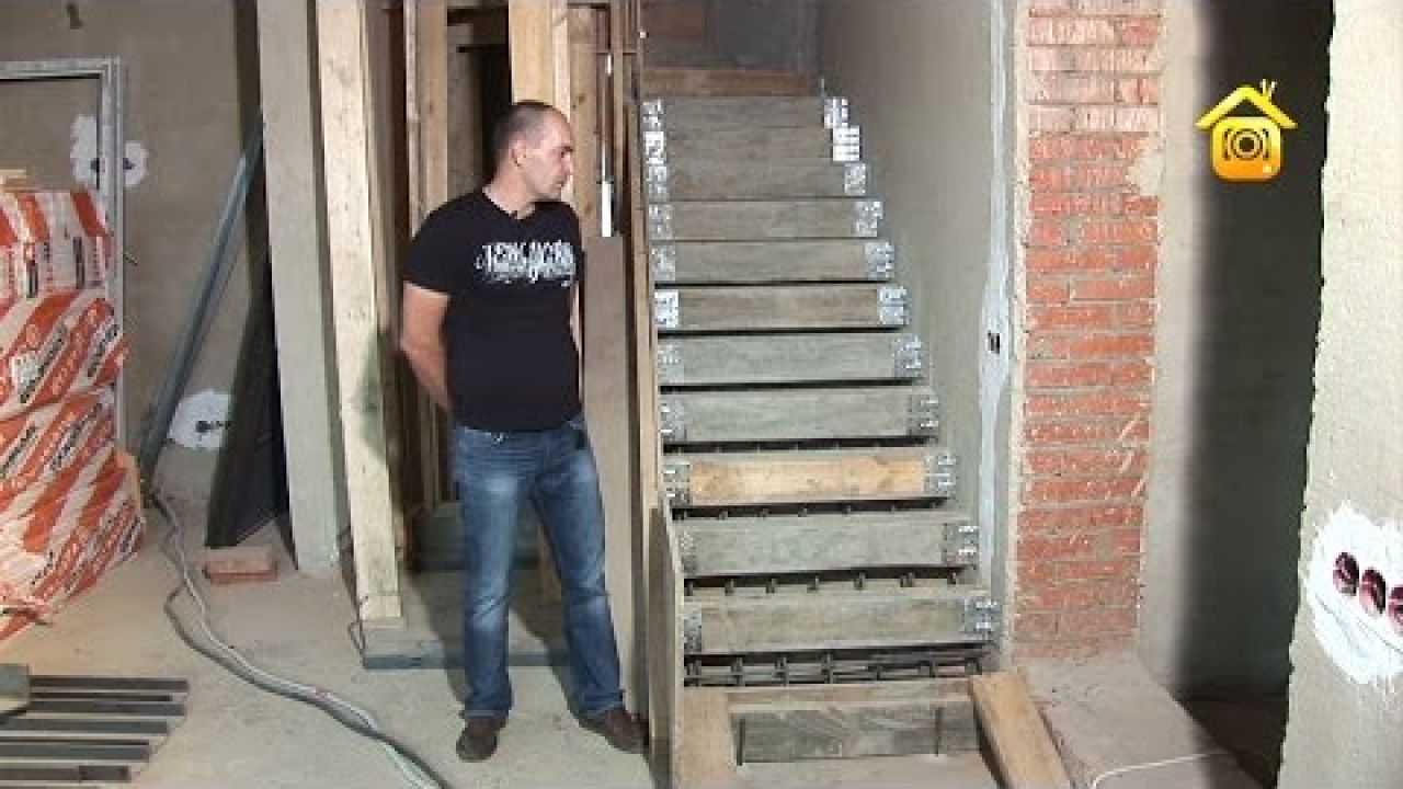 Изготовление монолитной лестницы 